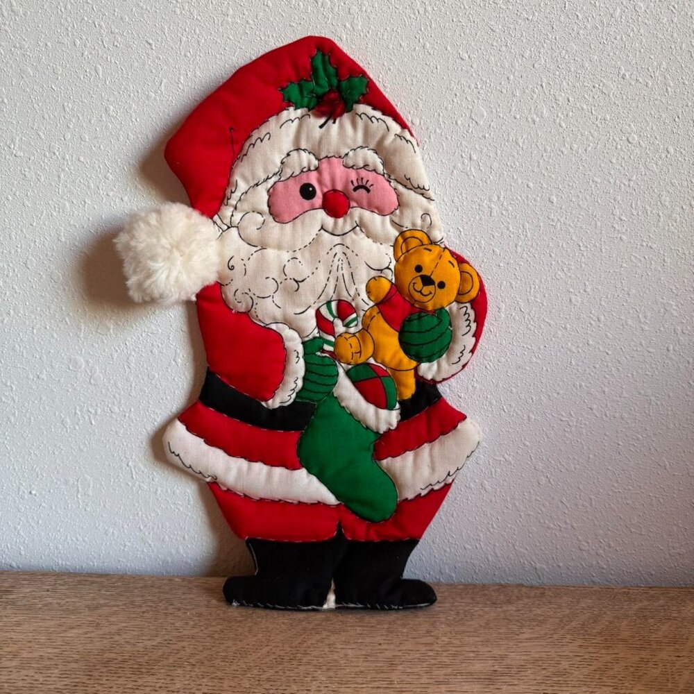 Vintage Santa Clause Fabric Decoration
